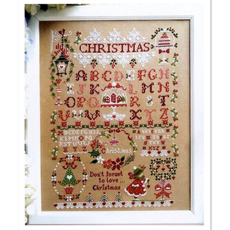 Embroidery Xmas Designs - 크리스마스 소녀 크로스 스티치 키트, 크리스마스