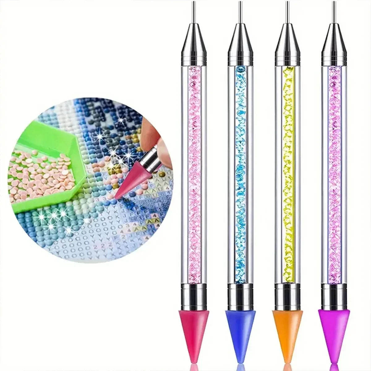 Embroidery Cream - 왁스리스 다이아몬드 페인팅 도구, 더블 팁