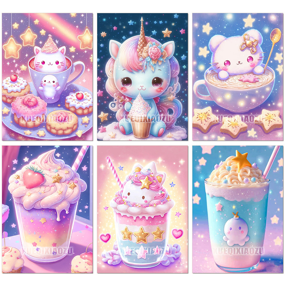 Embroidery Cream - 5d 만화 다이아몬드 페인팅 크로스 스티치