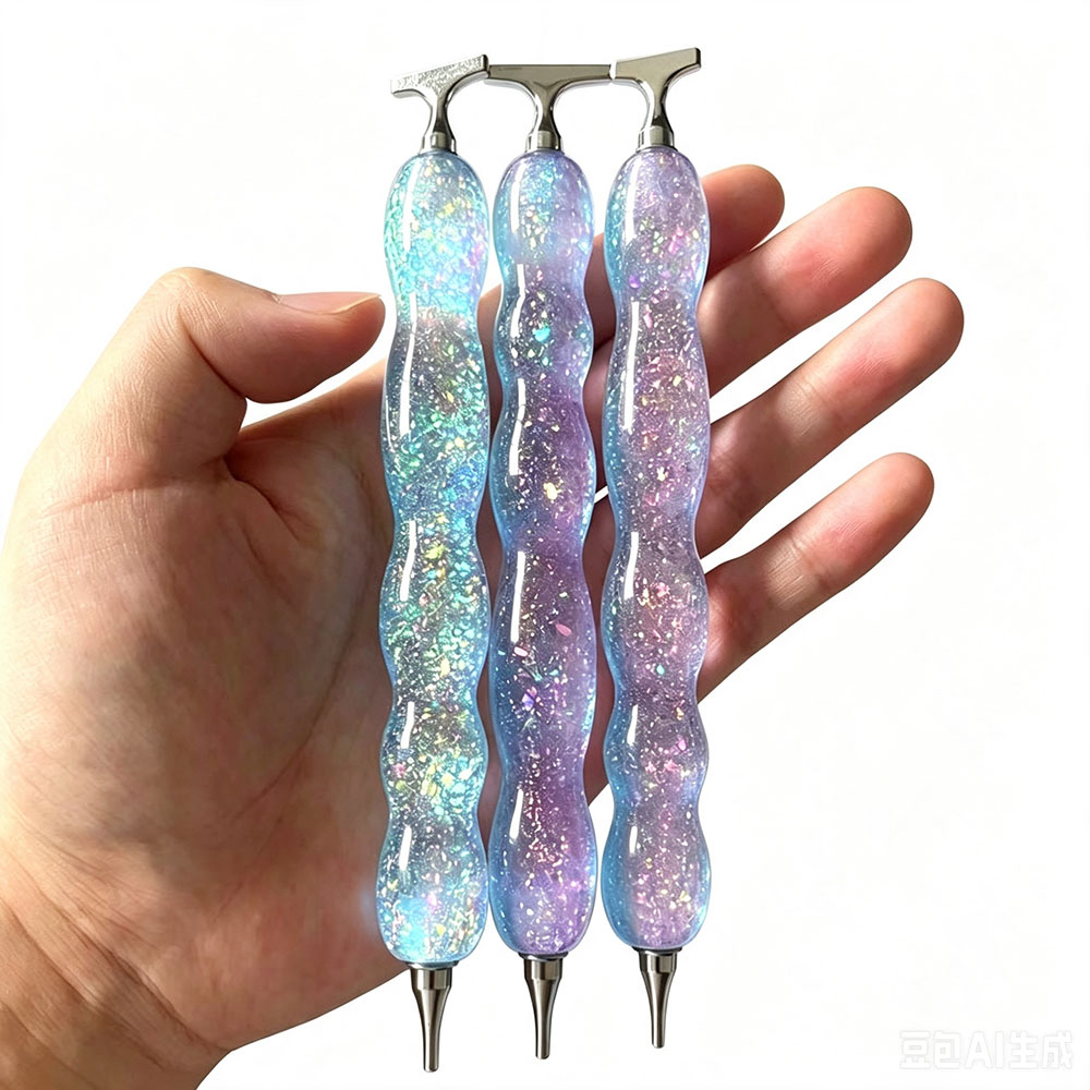 새로운 핑크 블루 샤이니 다이아몬드 페인팅 펜, 나사형 - Embroidery Painting 리뷰 및 가격