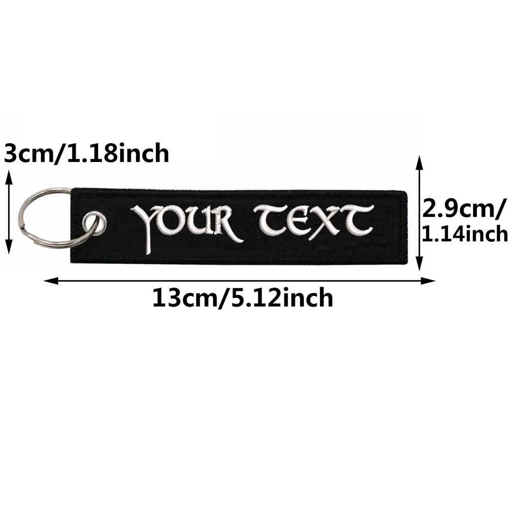 개인화 된 특수 글꼴 양면 자수 키 체인, 오토바이 자 - Embroidery Font Free 리뷰 및 가격