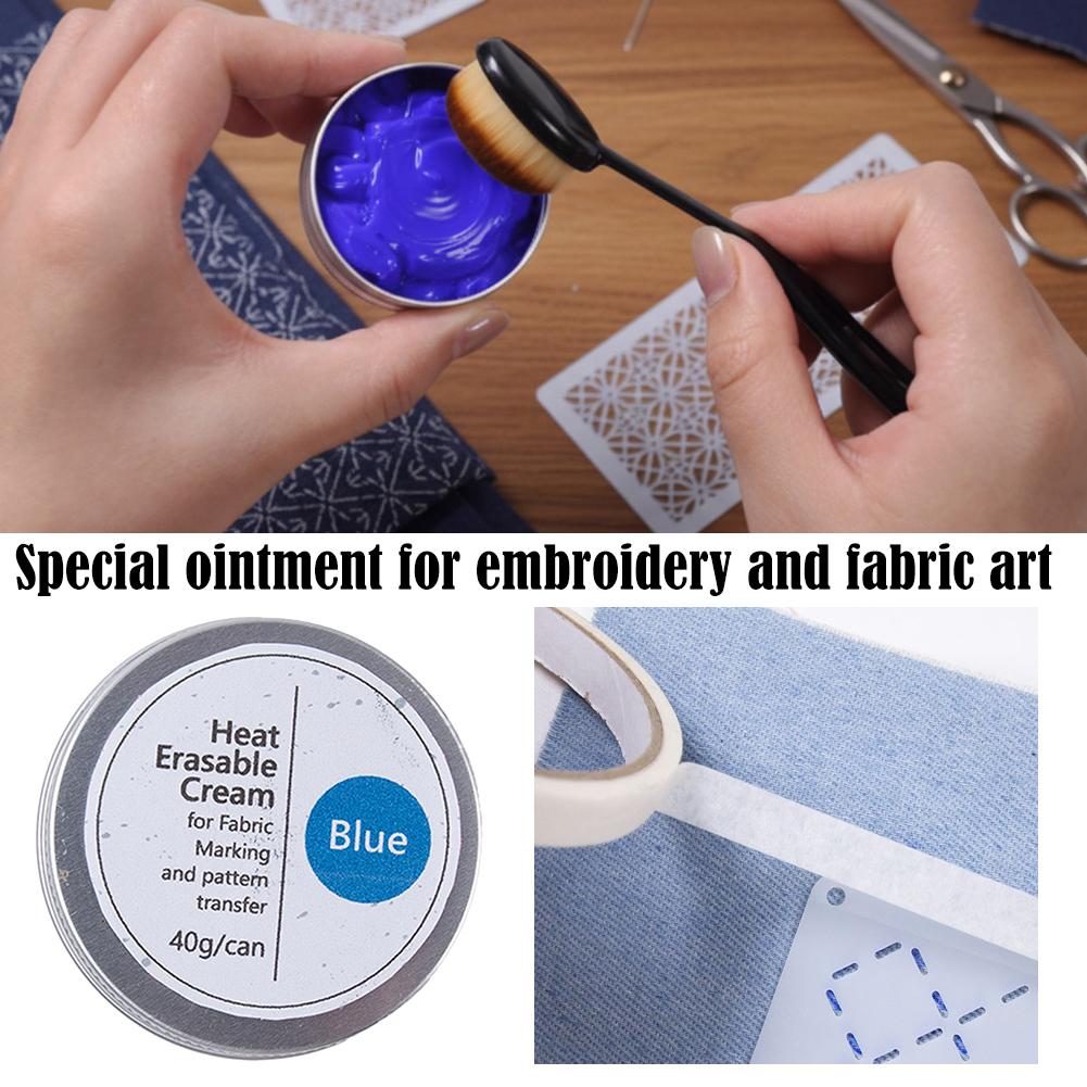 열 지워지는 원단 마킹 크림 자수 패턴 전사 페이스트  - Embroidery Cream 리뷰 및 가격