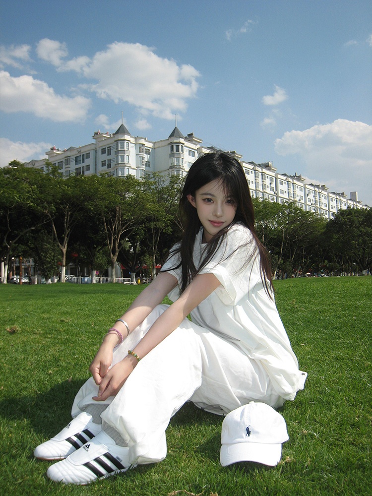 아메리칸 하이 스트리트 스타일 반팔 티셔츠 여성 여름  - Embroidery Font Free 리뷰 및 가격
