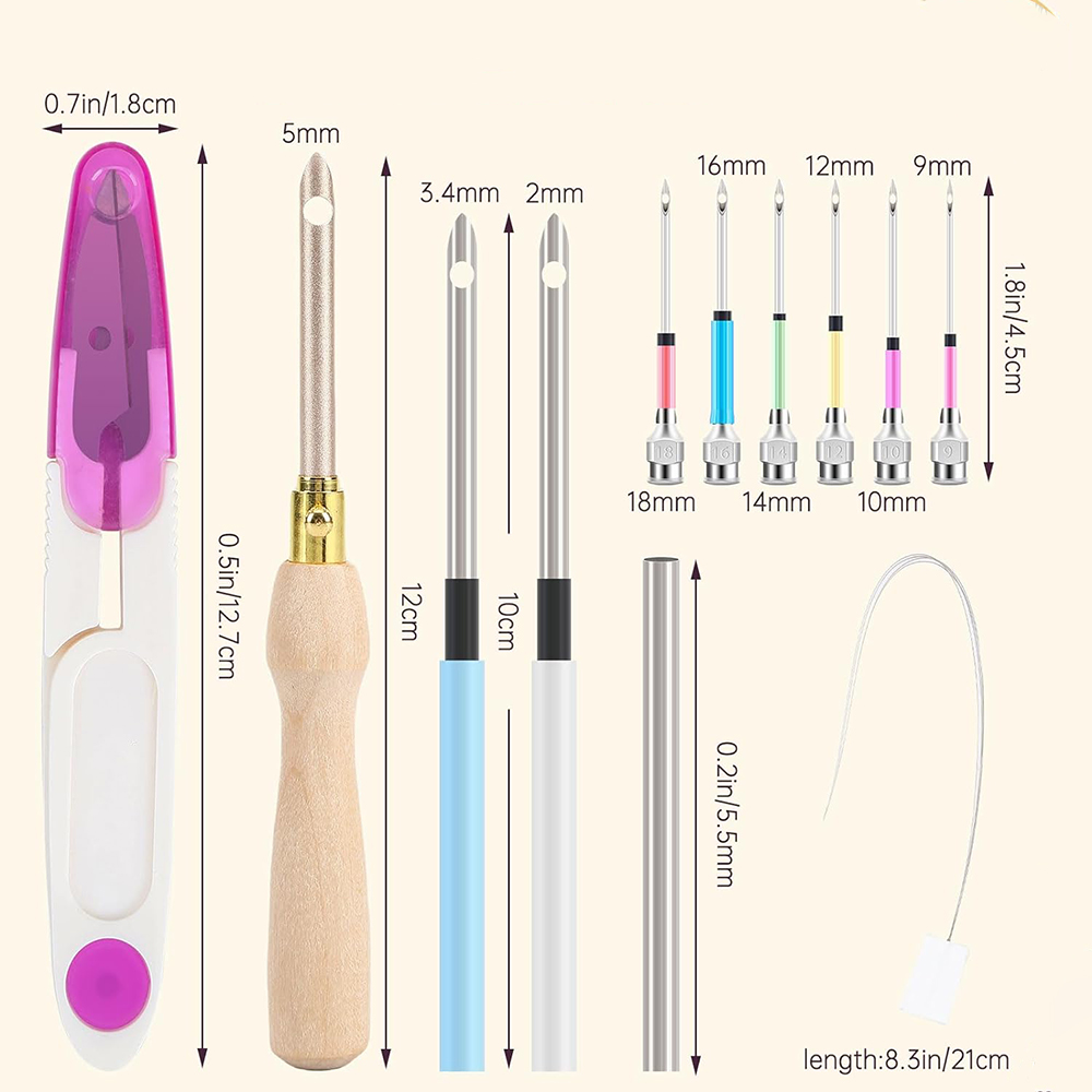 조정 가능한 펀치 바늘 자수 키트, 나무 손잡이 자수  - Punch Needle Handle 리뷰 및 가격