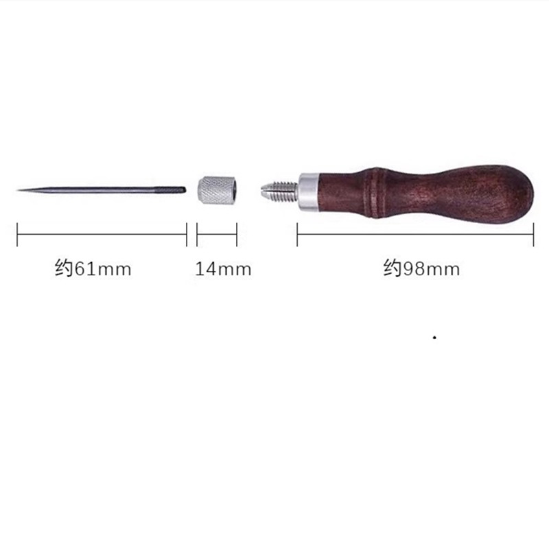 나무 손잡이가 있는 4-in-1 가죽 펀치 세트 - 구 - Punch Needle Handle 리뷰 및 가격
