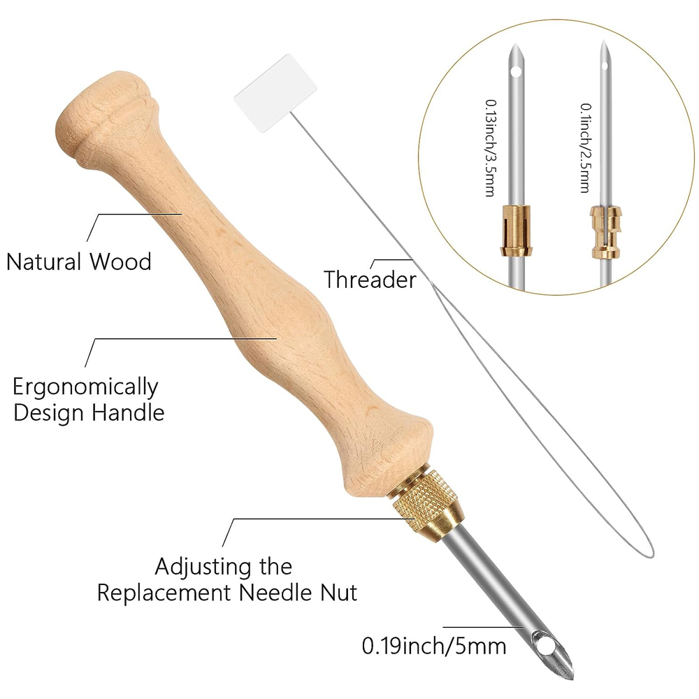 자수 후프가 있는 펀치 바늘 스타터 키트 초보자 자수  - Punch Needle Handle 리뷰 및 가격