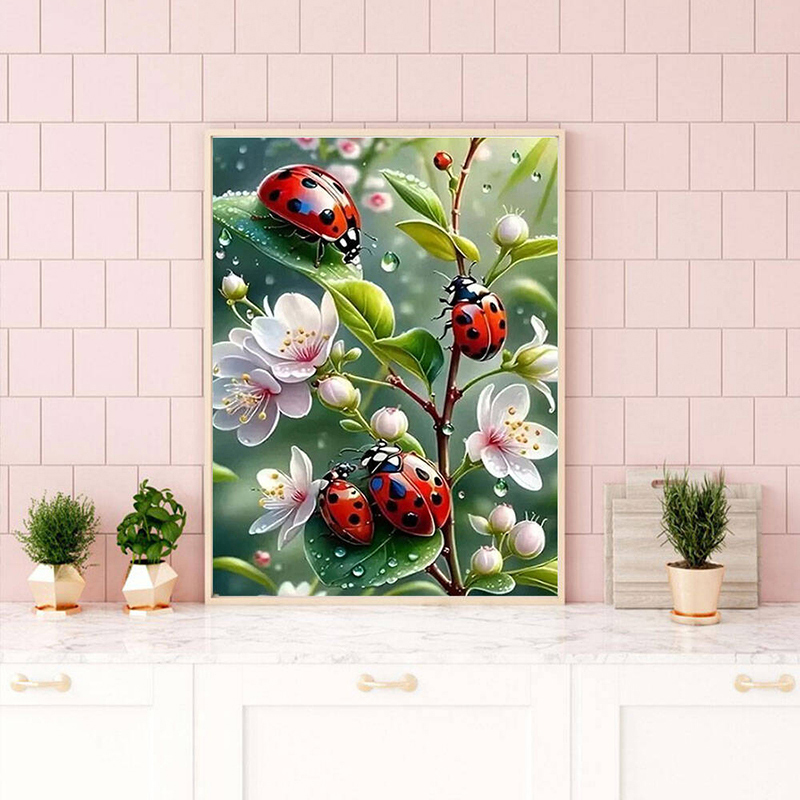 나비 5D 다이아몬드 페인팅 무당벌레 모자이크 그림 아 - Embroidery Lady Bug 리뷰 및 가격