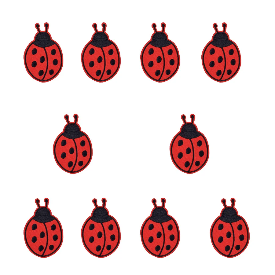 의류 패치 아플리케 곤충 줄무늬 바느질 자수 패치, 귀 - Embroidery Lady Bug 리뷰 및 가격