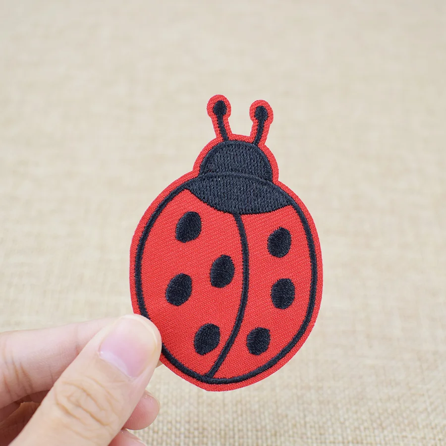 의류 패치 아플리케 곤충 줄무늬 바느질 자수 패치, 귀 - Embroidery Lady Bug 리뷰 및 가격
