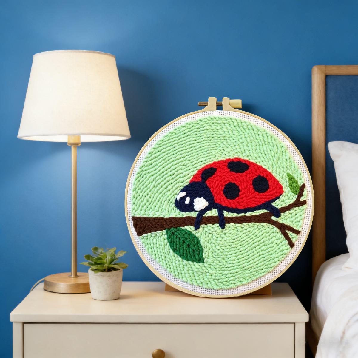 20X20CM/7.87인치 곤충 - 7점 무당벌레 펀치 - Embroidery Lady Bug 리뷰 및 가격