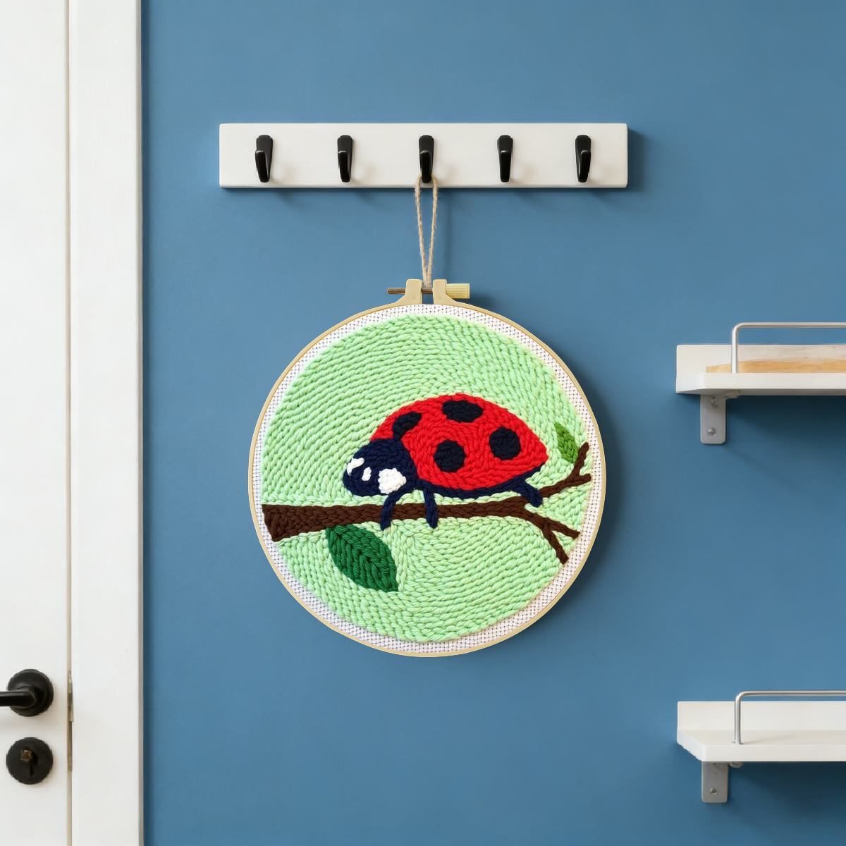 20X20CM/7.87인치 곤충 - 7점 무당벌레 펀치 - Embroidery Lady Bug 리뷰 및 가격