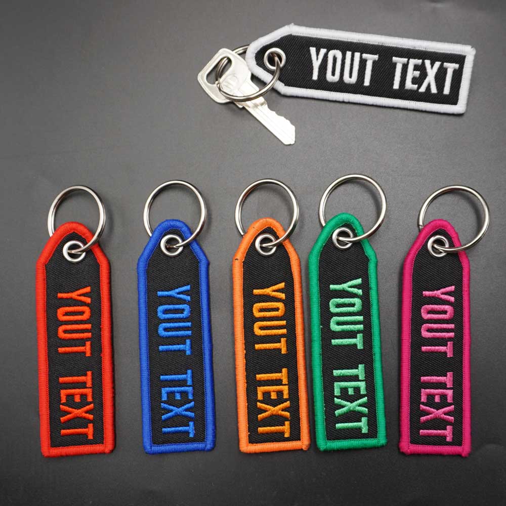 맞춤형 컬러 폰트 키 체인, 맞춤형 텍스트 태그 양면  - Embroidery Font Free 리뷰 및 가격