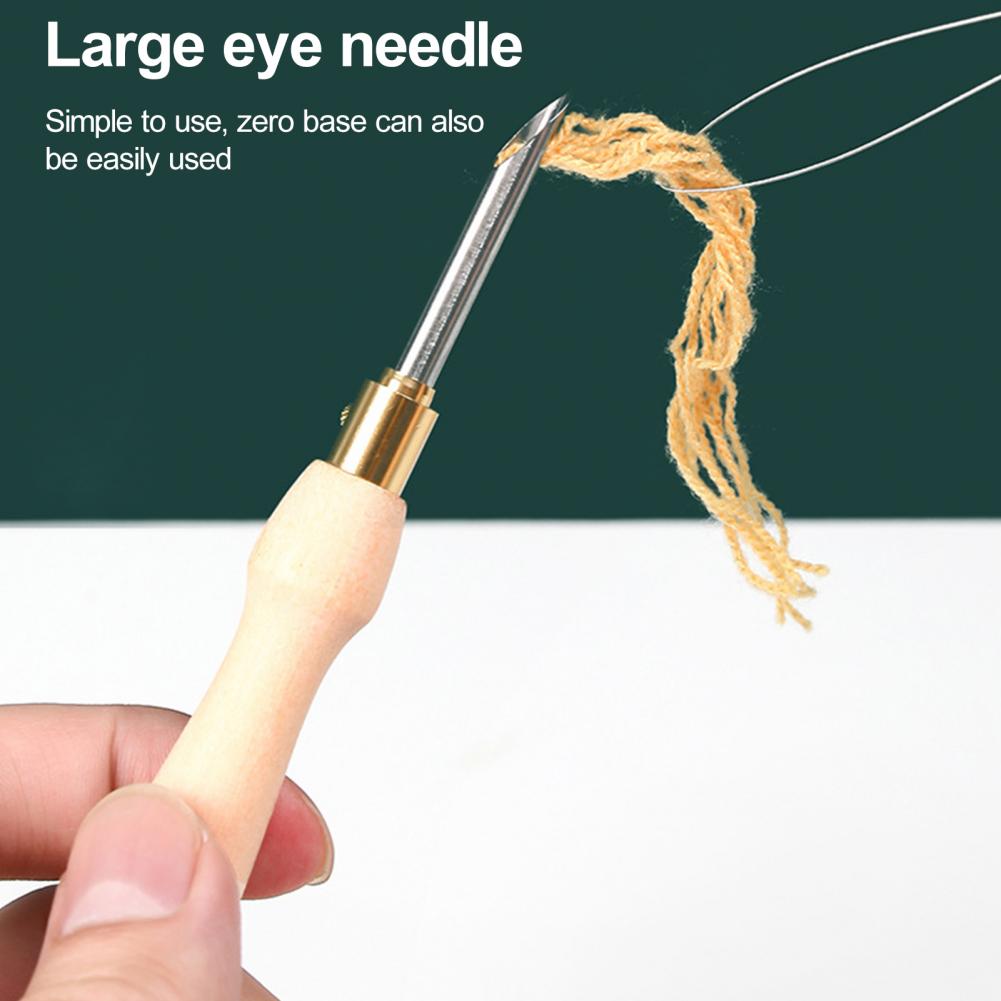 자수 바늘 나무 손잡이 뜨개질 바늘 자수 펀치 바늘 펜 - Punch Needle Handle 리뷰 및 가격