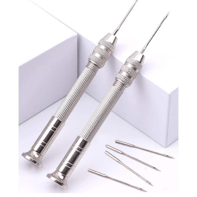가죽 바느질 송곳 세트 교체 가능한 다기능 신발 수리  - Punch Needle Handle 리뷰 및 가격
