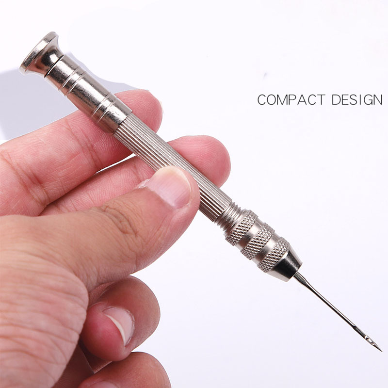 가죽 바느질 송곳 세트 교체 가능한 다기능 신발 수리  - Punch Needle Handle 리뷰 및 가격