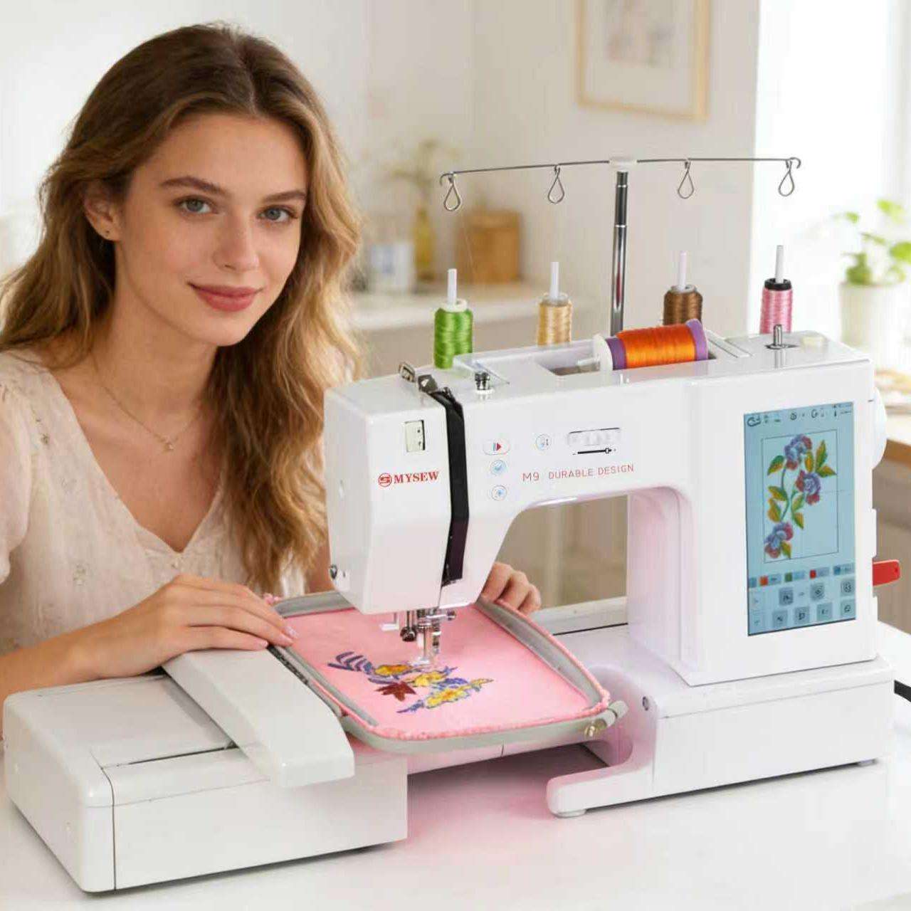 MYSEW M9 맞춤형 고속 가정용 캡 컴퓨터 자동 M - Embroidery Machines 리뷰 및 가격