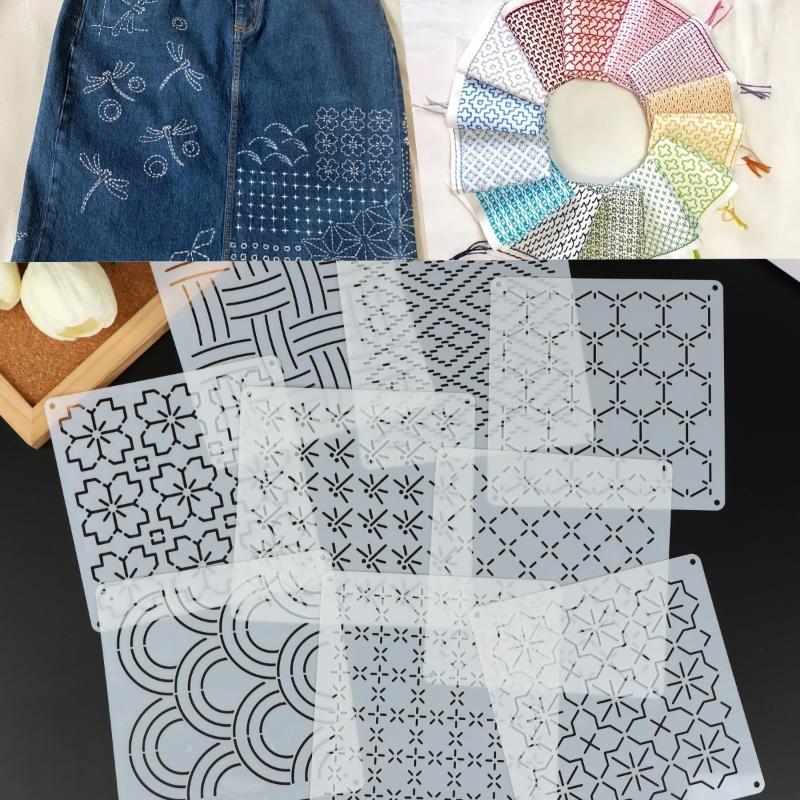 9pcs/32pcs 사시코 자수 템플릿 재사용 가능한  - Embroidery Quilting 리뷰 및 가격