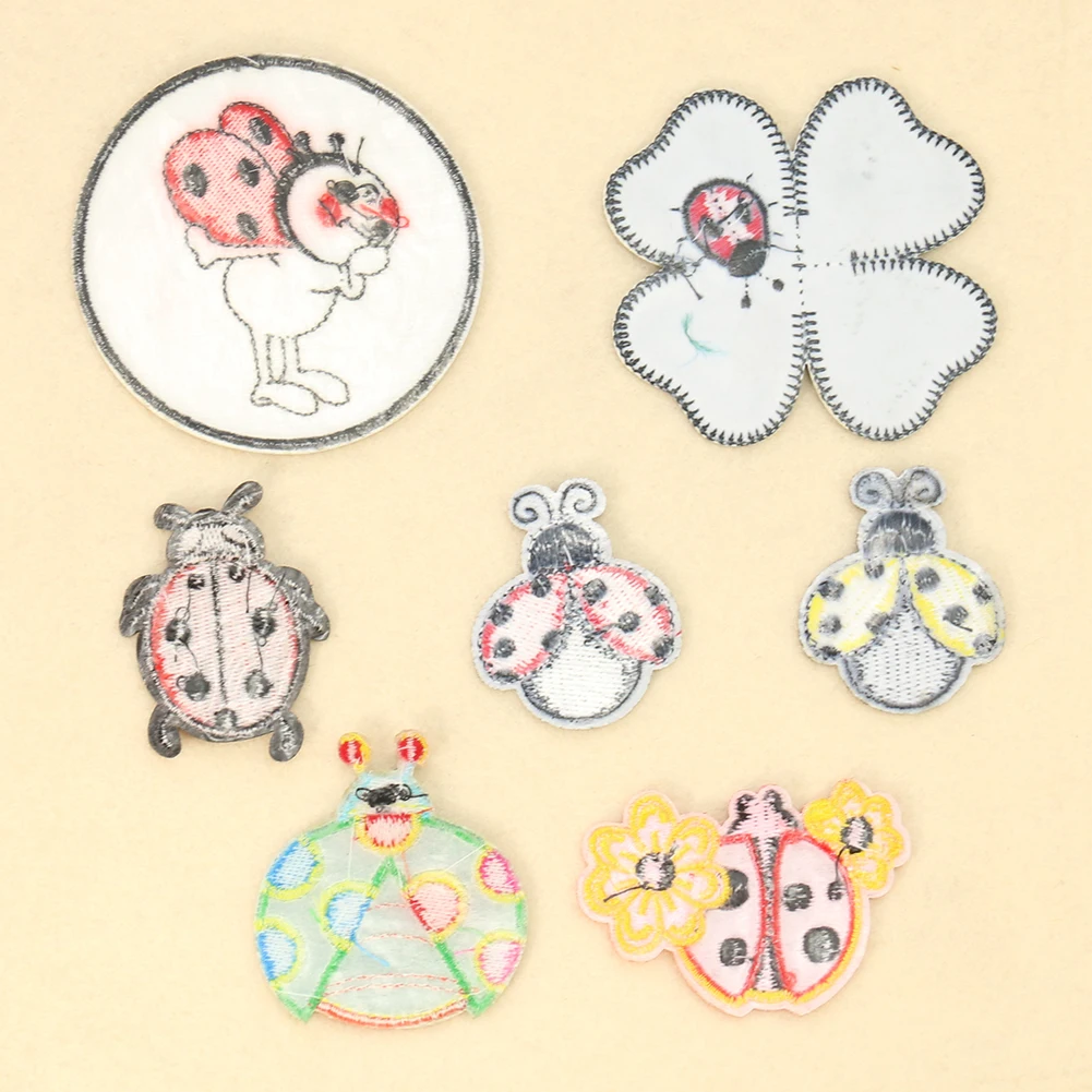 만화 무당 벌레 네잎 클로버 자수 의류 데칼, 어린이  - Embroidery Lady Bug 리뷰 및 가격