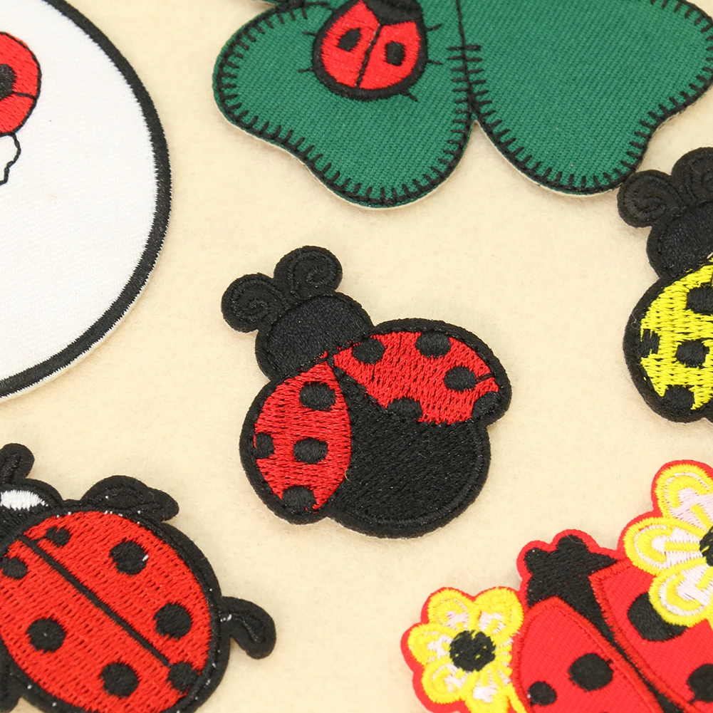 만화 무당 벌레 네잎 클로버 자수 의류 데칼, 어린이  - Embroidery Lady Bug 리뷰 및 가격